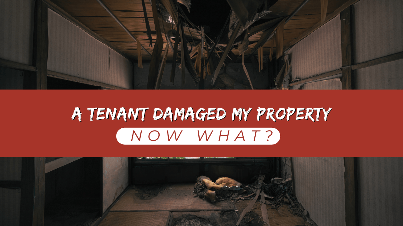 A Tenant Damaged My Property, Now What?